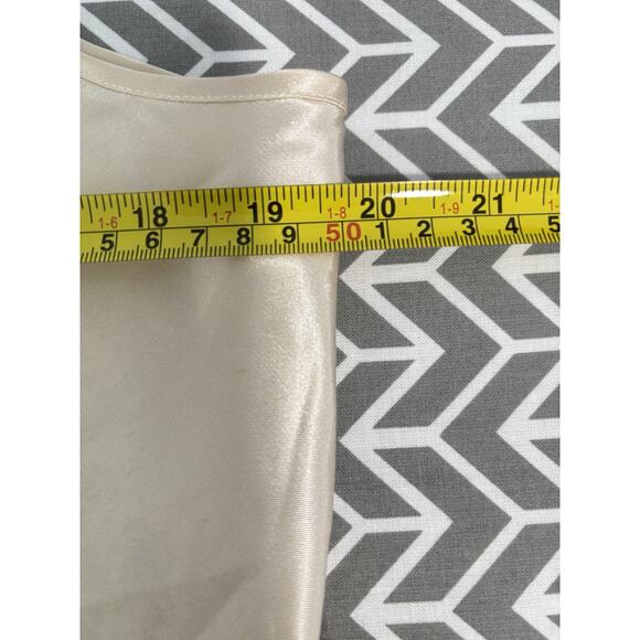 NEW Bed of Roses Women's L Champagne Satin Nightgown Lace Trim Honeymoon - Picture 6 of 8